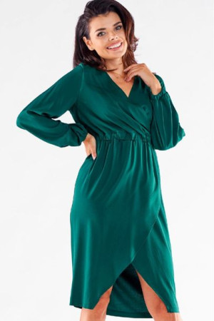 Awama Sukienka Model A523 Bottle Green M