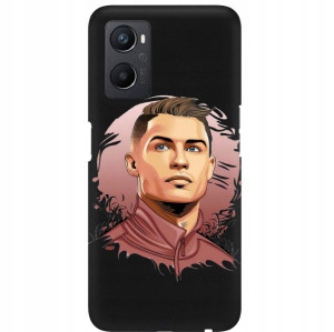 Etui Matowe do OPPO A96 4G Football Ronaldo Wzory