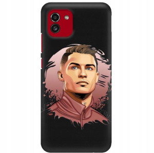 Etui Matowe do SAMSUNG A03 Football Ronaldo Wzory