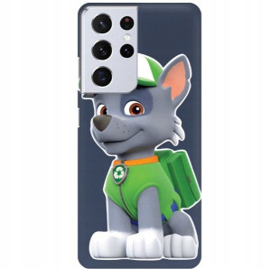 Etui Matowe Granat Do SAMSUNG S21 ULTRA 5G Wzory