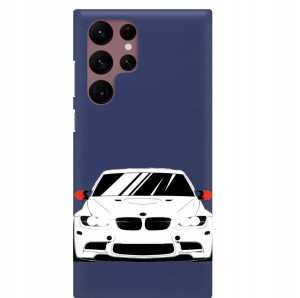 Etui Matowe Granat SAMSUNG S22 ULTRA Męskie Wzory
