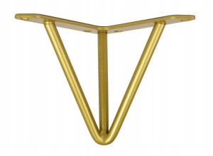 Noga metalowa Hairpin Original Złota 12 cm