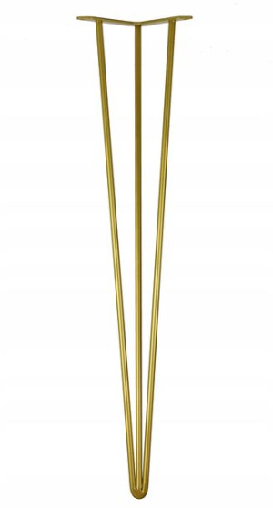 Noga metalowa Hairpin Original 62 cm. Złota