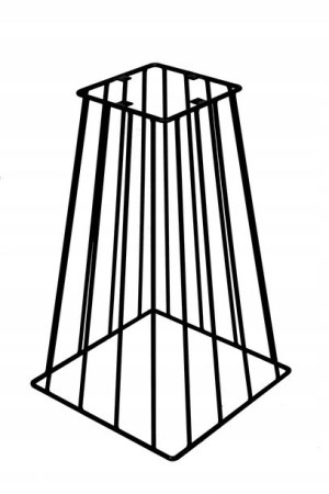 Noga metalowa, czarna do stołu 72 cm, pręt 12mm