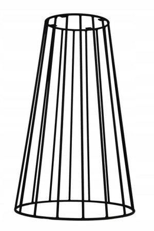 Noga metalowa, CZARNA do stołu 72 cm. Pręt 12 mm