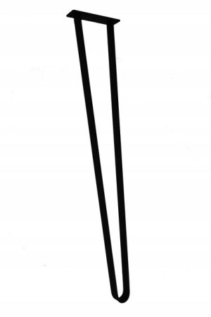 Noga metalowa, nogi czarne stół, wys. 72cm Luna