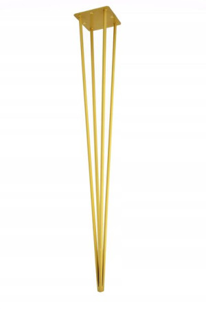 Noga do stołu metalowa ZOŁOTA Diament 62 cm