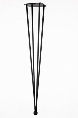 Noga do stołu czarna Diament 72 cm kula Premium