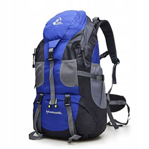 Plecak 50l Turystyczny Trekkingowy Niebieski