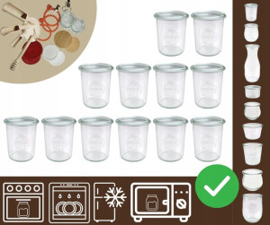 Słoiki WECK x12 /żaroodporny słoik 160ml MOLD