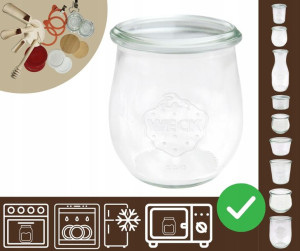 Słoiki WECK /żaroodporny słoik 220ml TULIP