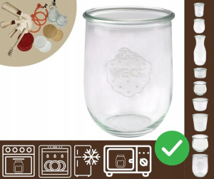 Słoiki WECK /żaroodporny słoik 1l 1062ml TULIP