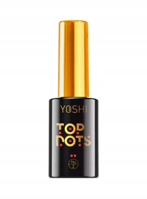 Yoshi Top DOTS 2 Czarne Kropeczkami Matowy 10ml