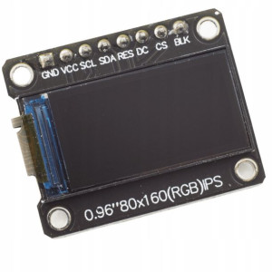 Wyświetlacz LCD IPS 0,96" 160x80px SPI