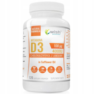 WISH Witamina D3 4000 SoftGel w Oleju 120kaps