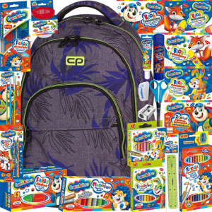 Coolpack Plecak Szkolny Wyprawka Zestaw Basic Liście