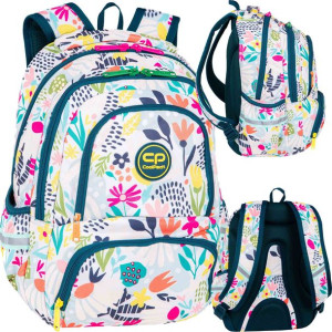 COOLPACK PLECAK SZKOLNY Kieszeń termiczna w Kwiatki
