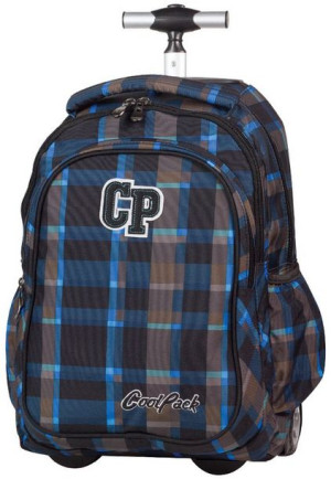 Coolpack Plecak Szkolny Na Kółkach Czarny Krata