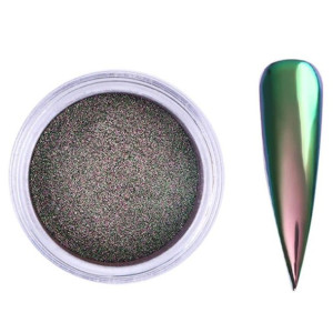 Pyłek do Paznokci Metallic Aurora pyłek metaliczny grey effect *2