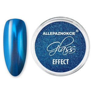 Pyłek do Paznokci lustrzany glass effect BLUE