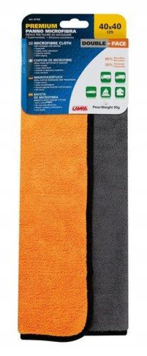 LAMPA Premium, dwustronna ściereczka z mikrofibry