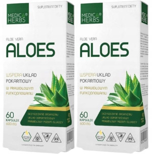 Medica Herbs ALOES Aloe Vera OCZYSZCZANIE jelita