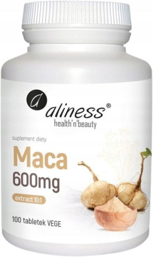 Aliness MACA 600mg Ekstrakt PAMIĘĆ seks LIBIDO