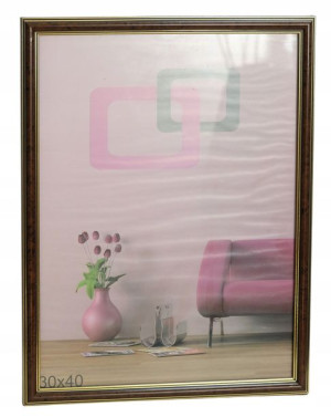 Ramka na zdjęcie 30x40 Brown&Gold Wallnut