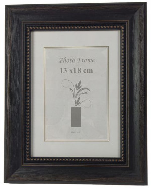 Ramka 13x18 klasyczna czarno-brązowa