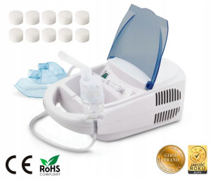 Inhalator Nebulizator Kompresorowy Dzieci Dorośli