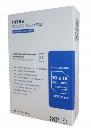 Elastoliner+Pad włókninowy opatrunek 10x 15 25 szt