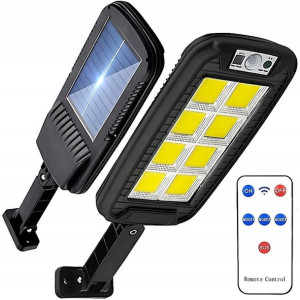 Ogrodowa Lampa Solarna 240 Led 600w 6800 Lm Z Czujnikiem Ruchu I Zmierzchu