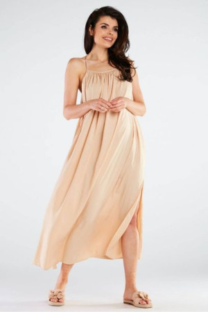 Awama Sukienka Model A428 Beige S/M