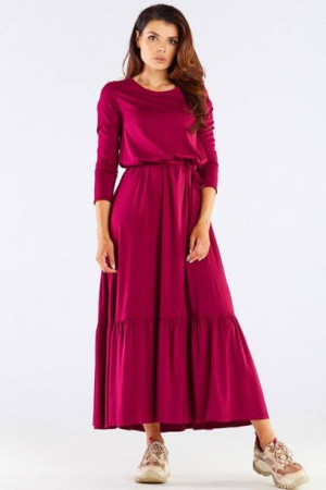 Awama Sukienka Model A455 Bordo L/XL