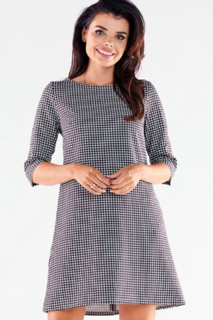 Awama Sukienka Model A521 Houndstooth M
