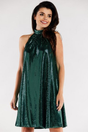 Awama Sukienka Model A563 Green Dots S/M