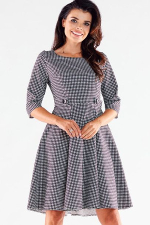 Awama Sukienka Model A520 Houndstooth S