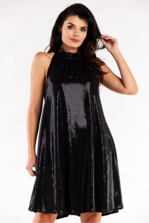 Awama Sukienka Model A563 Black Dots S/M