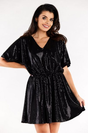 Awama Sukienka Model A561 Black Dots Uniwersalny