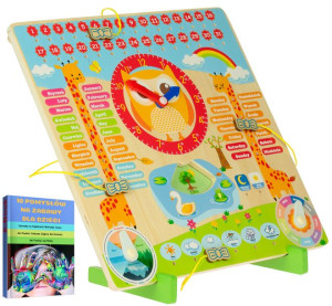 Tablica Edukacyjna Manipulacyjna Zegar Dni Dzieci