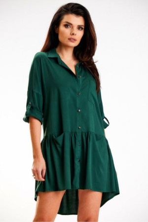 Awama Sukienka Model A584 Bottle Green L/XL