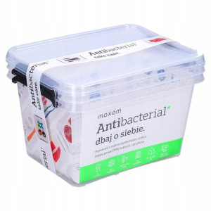 Pudło Plastikowe Organizer Pojemnik Moxom 2x 2l