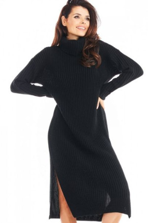 Awama Sukienka Model A394 Black Uniwersalny