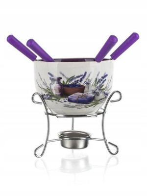 6cz. zestaw Fondue Lavender