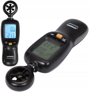 Wiatromierz Anemometr Miernik Wiatru Temperatury