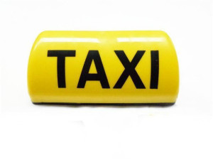 Lampa Taxi Żółta 12v Szpakówka Z Napisem Na Magnes