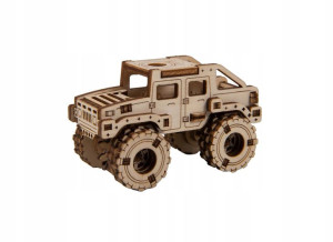 Drewniane Puzzle 3D - Model Monster Truck 2 (Humme