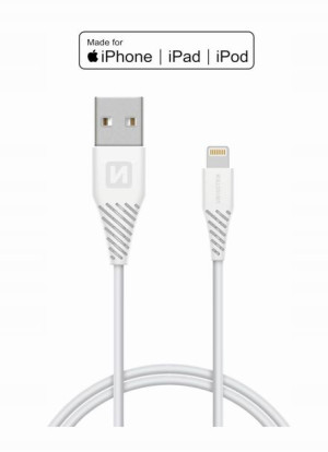 Kabel / przewód USB / Lightning MFI 1,2 m Swissten