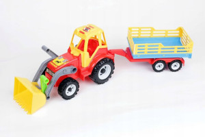 Traktor z ładowarką i przyczepą – model 084