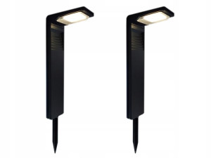 2x Lampa Ogrodowa Solarna Wbijana Stojąca Słupek